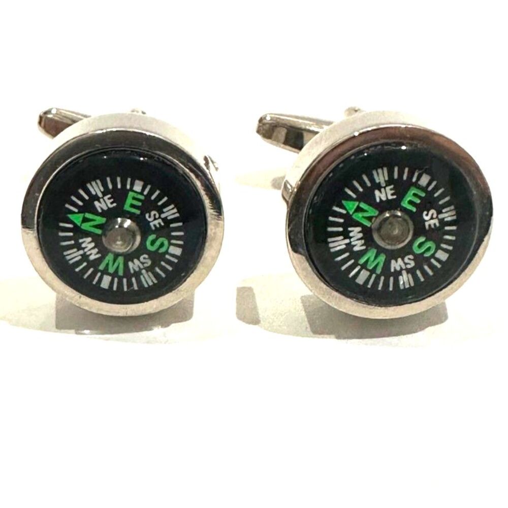 Working Compass Cufflinks for Travelers & Adventurers